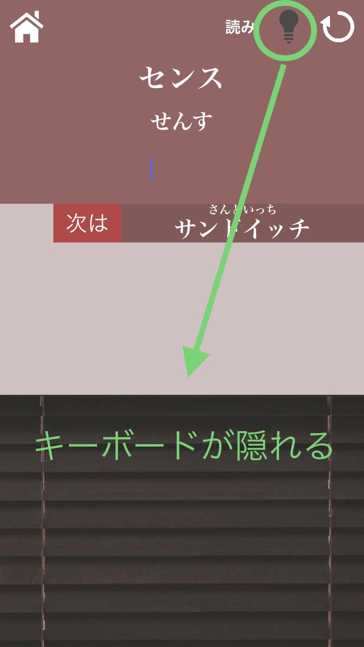 ブラインド機能の画面