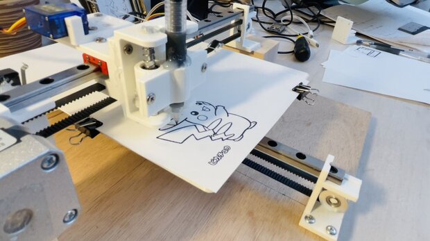 ArduinoでXYペンプロッターを自作する手順|GRBL・CNCシールド・Inkscape