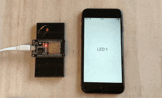 iOSとESP32でBluetooth Lチカ