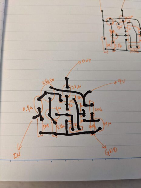 手書きで配線作成