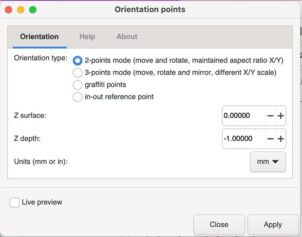 Orientation Pointsの設定