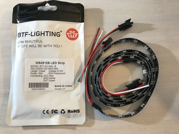 購入したWS2812BのLEDテープライト