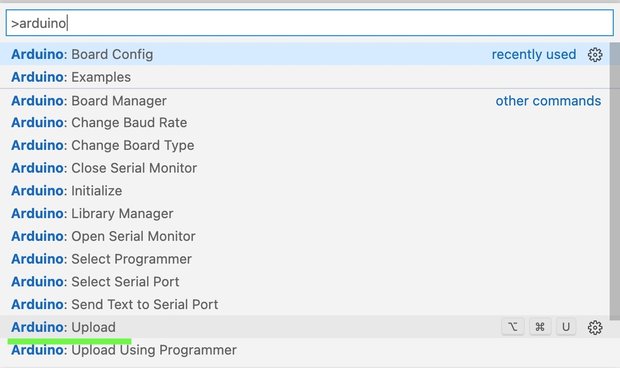 スケッチをArduinoへアップロード