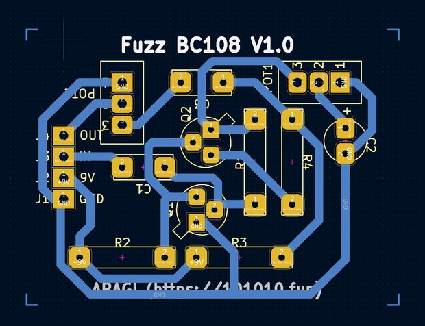 Fuzz Faceのフットプリント