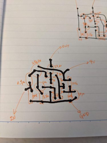 手書きで配線作成