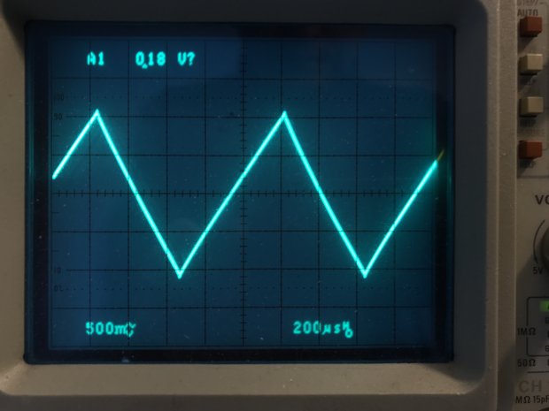 三角波発振器の出力波形