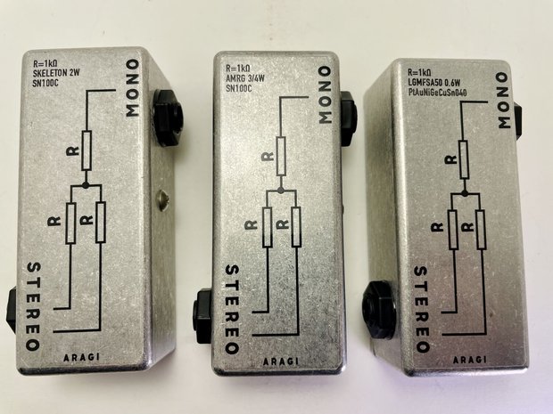 3種類のモノラルステレオ変換ボックス