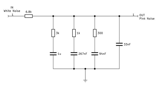 ピンクノイズフィルター回路