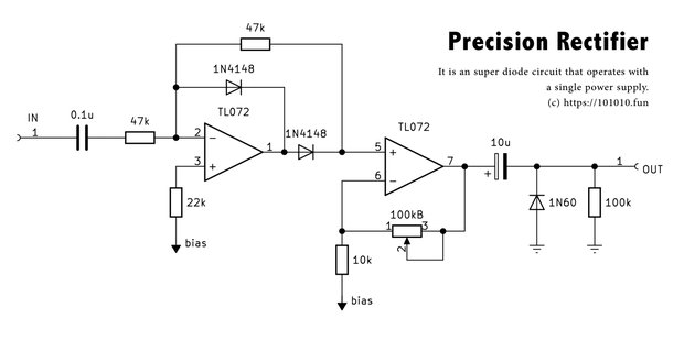 Precision Rectifier Schematic