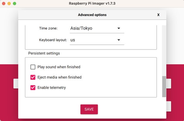 「Set locale settings」にチェック