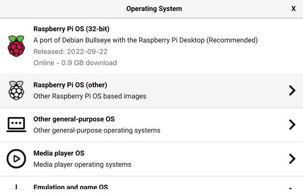 「Raspberry Pi OS (other)」を選択します。