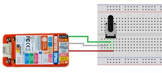 M5StickC PLUSとロータリーエンコーダ