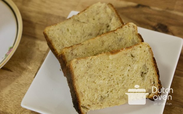 バナナケーキの作り方・レシピ｜ホットケーキミックスで作る！ミニダッチオーブンを使ったお菓子作り