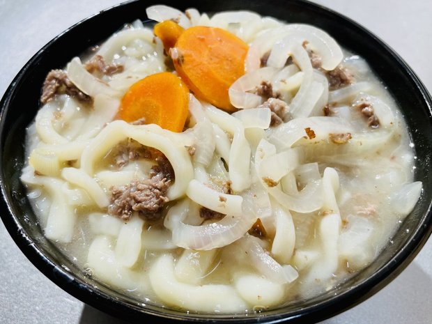 軍隊調理法（1937年）の肉うどん（温食給養）