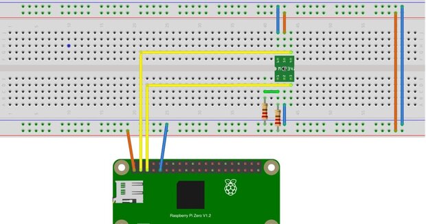 【Raspberry Pi】ADコンバータMCP3425の使い方