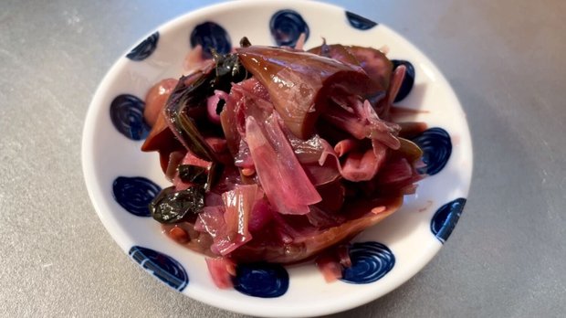 発酵させて作る柴漬（しば漬け）
